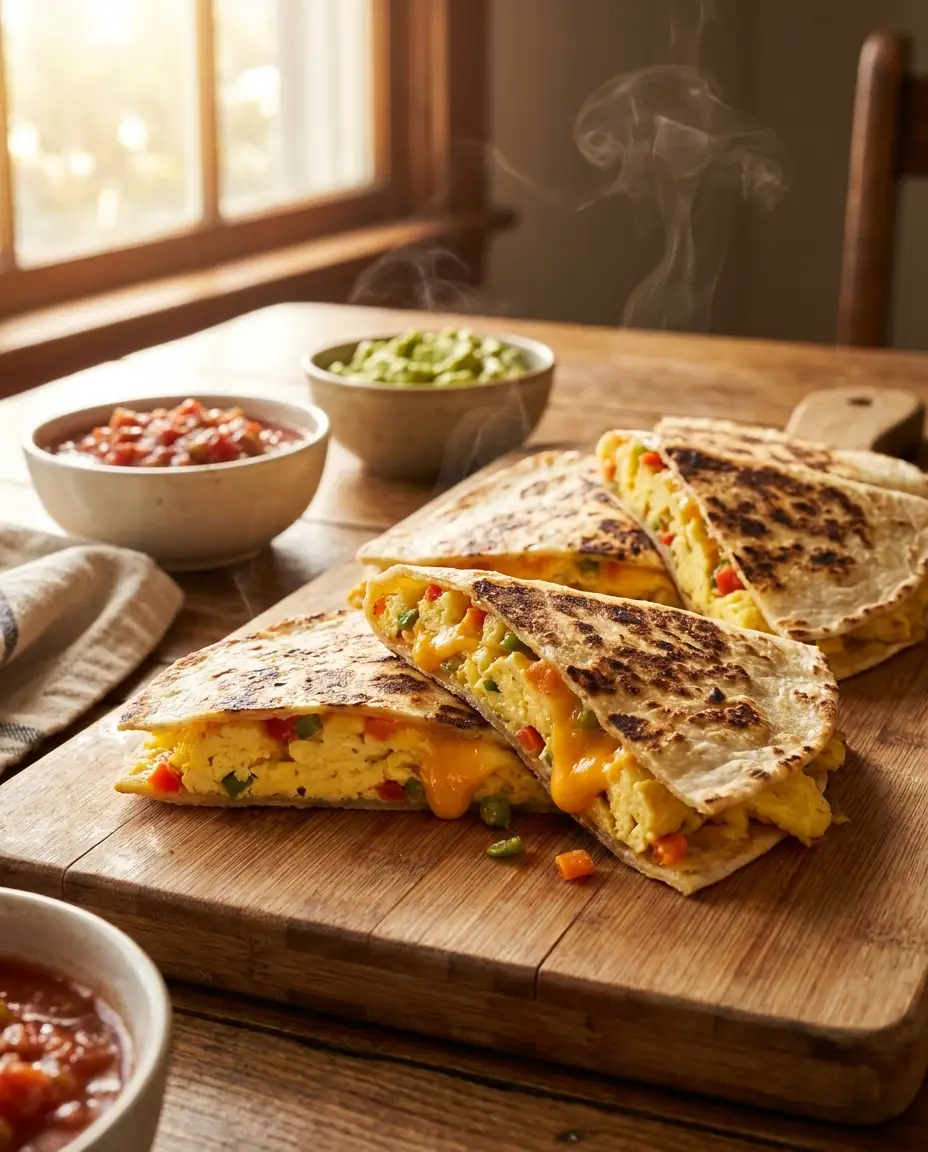 Veggie-Sneak Breakfast Quesadillas