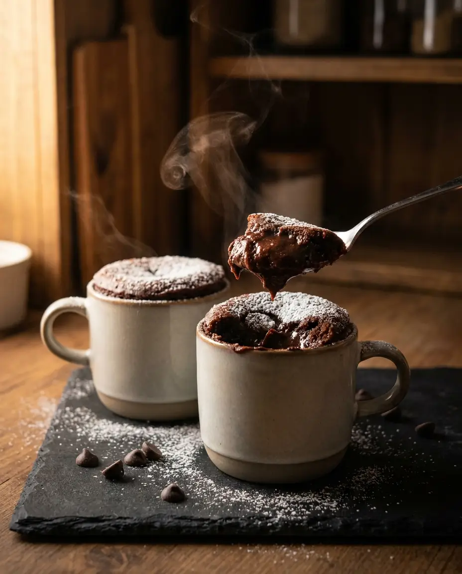 Chocolate Mug Cake for Two