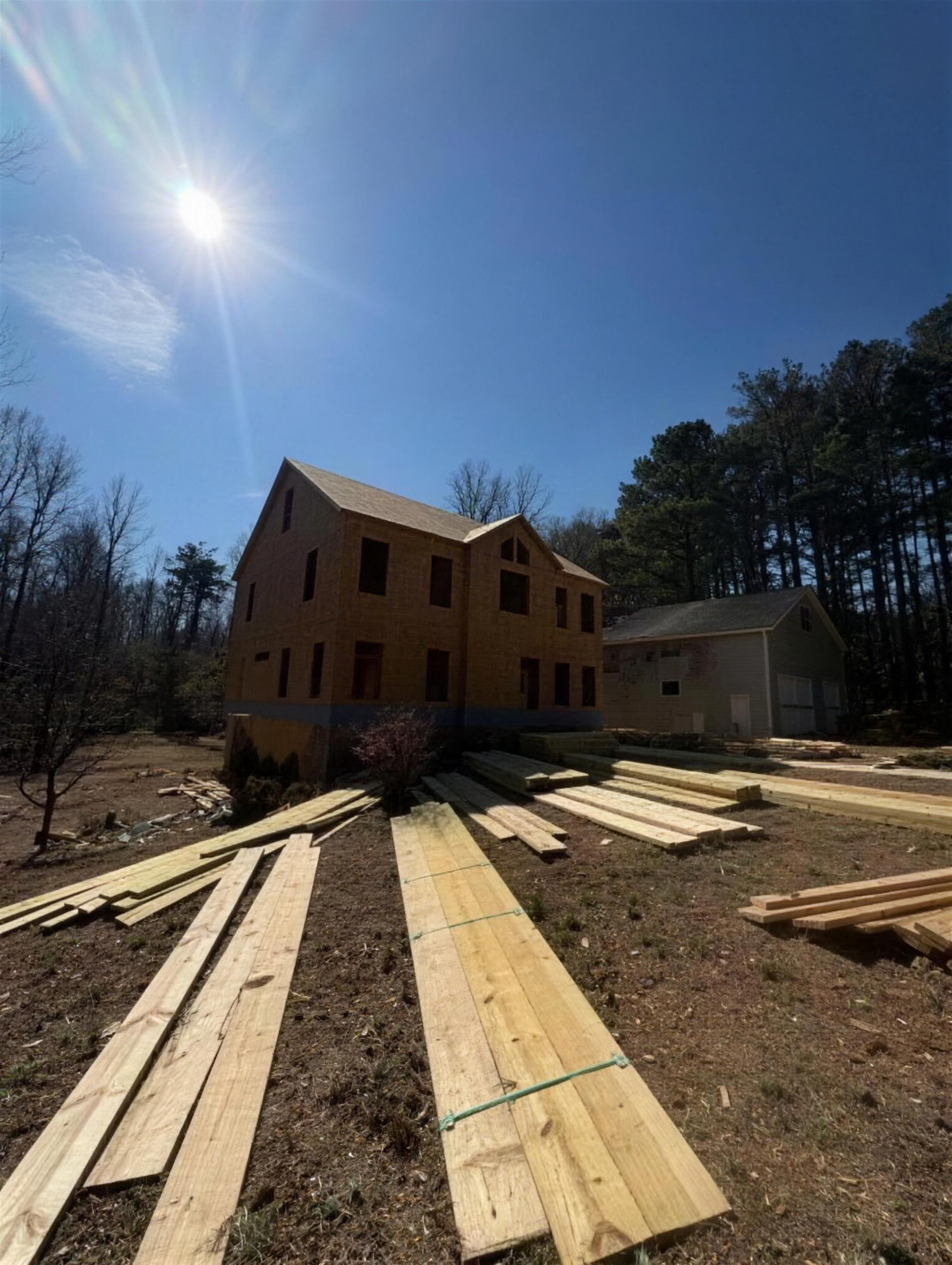 Completed framing ready for the framing inspection