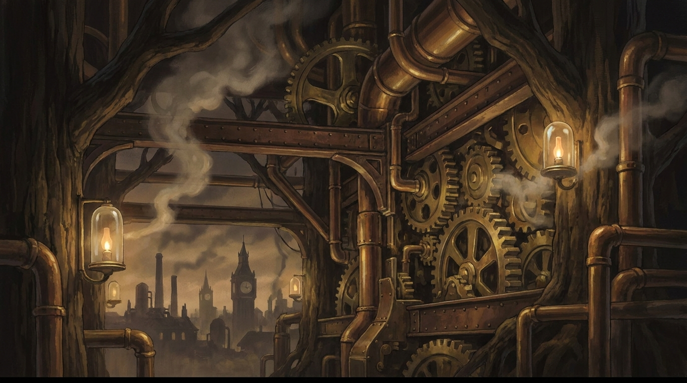Painted scene from the world of Max Voss