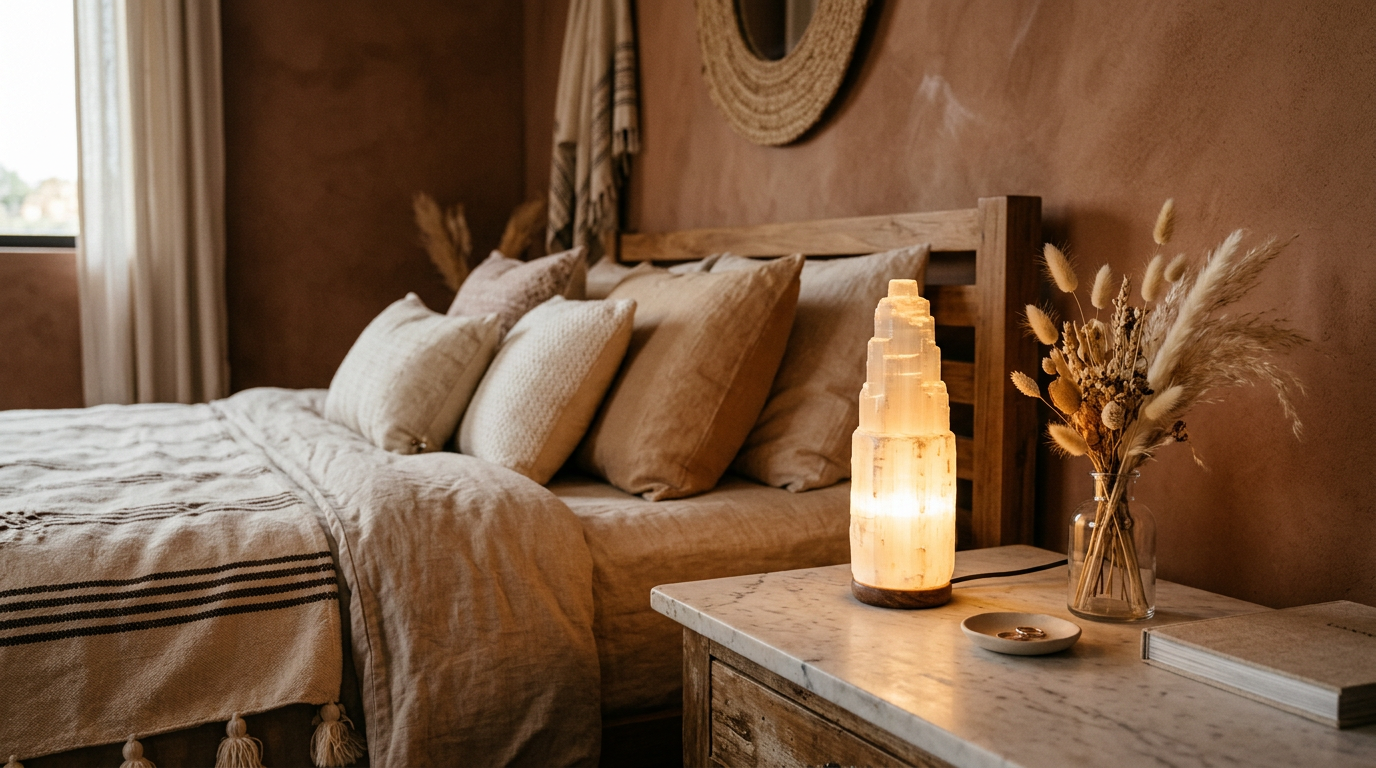 Lampe en sélénite AtlasCraft