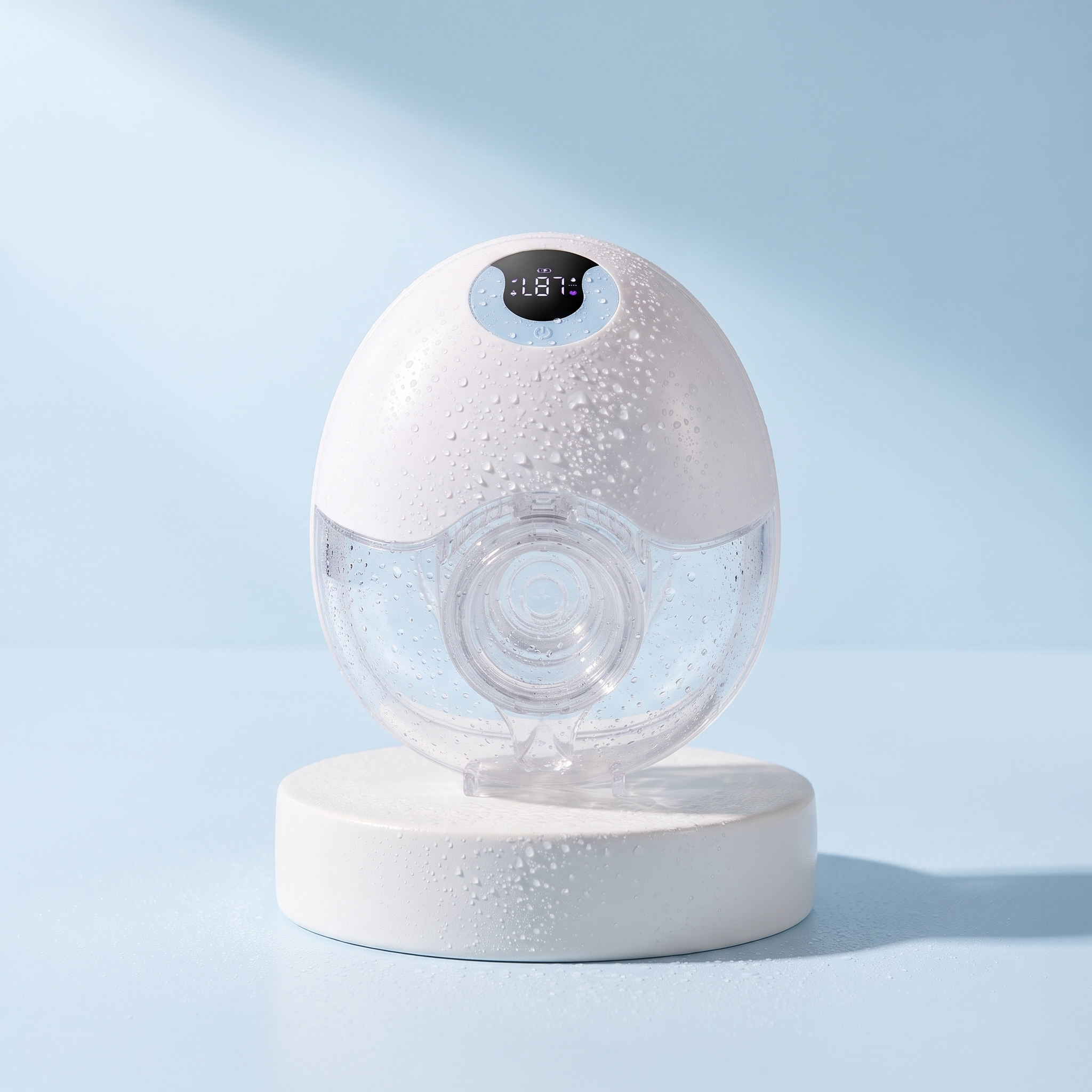 NUVELLA wearable pump on silk