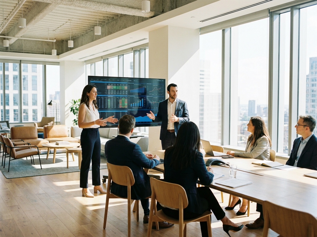 Investor pitch meeting