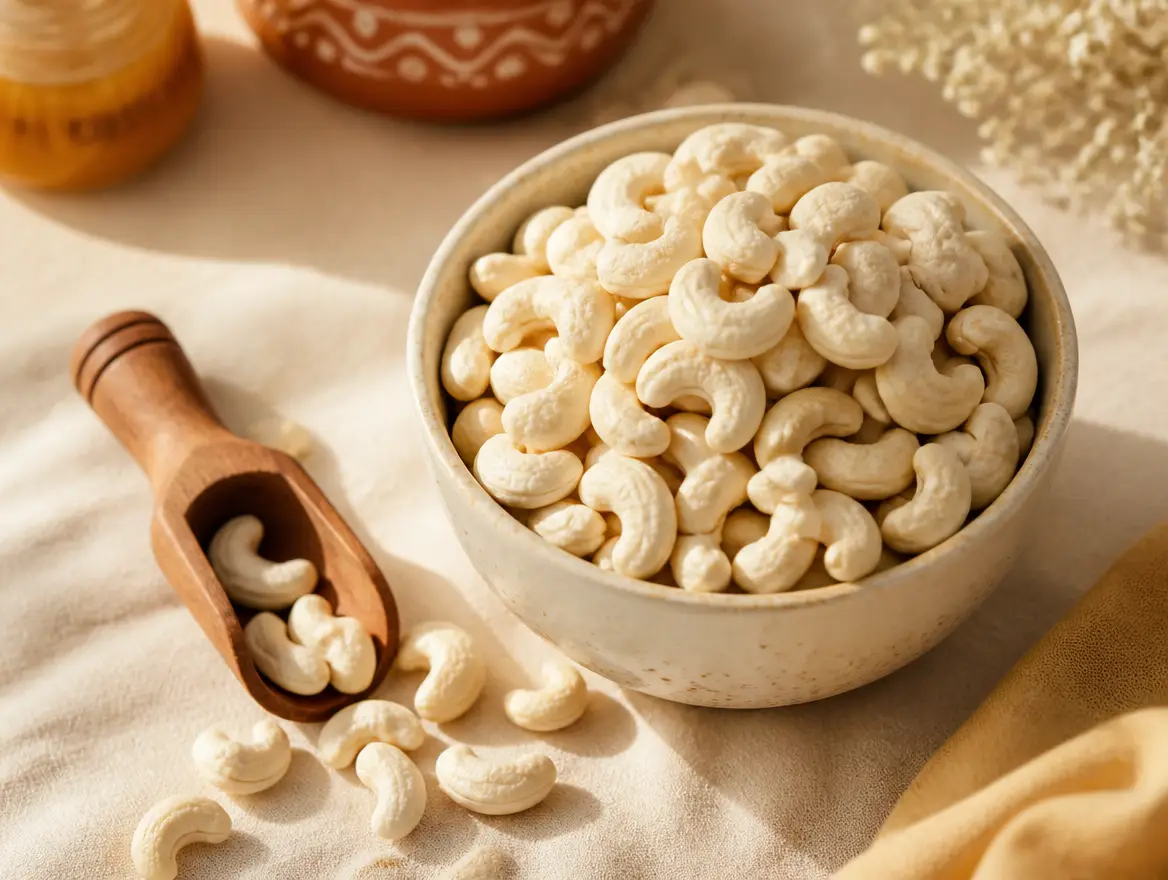 Cashew Kernel for export by Nahla Al-Bustan Agro Allied Ltd
