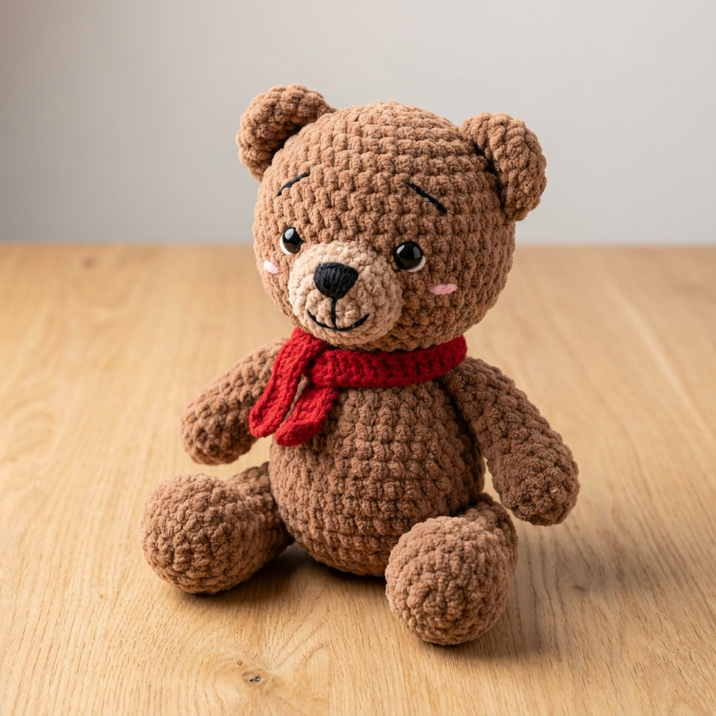 Amigurumi teddy bear crochet plushie