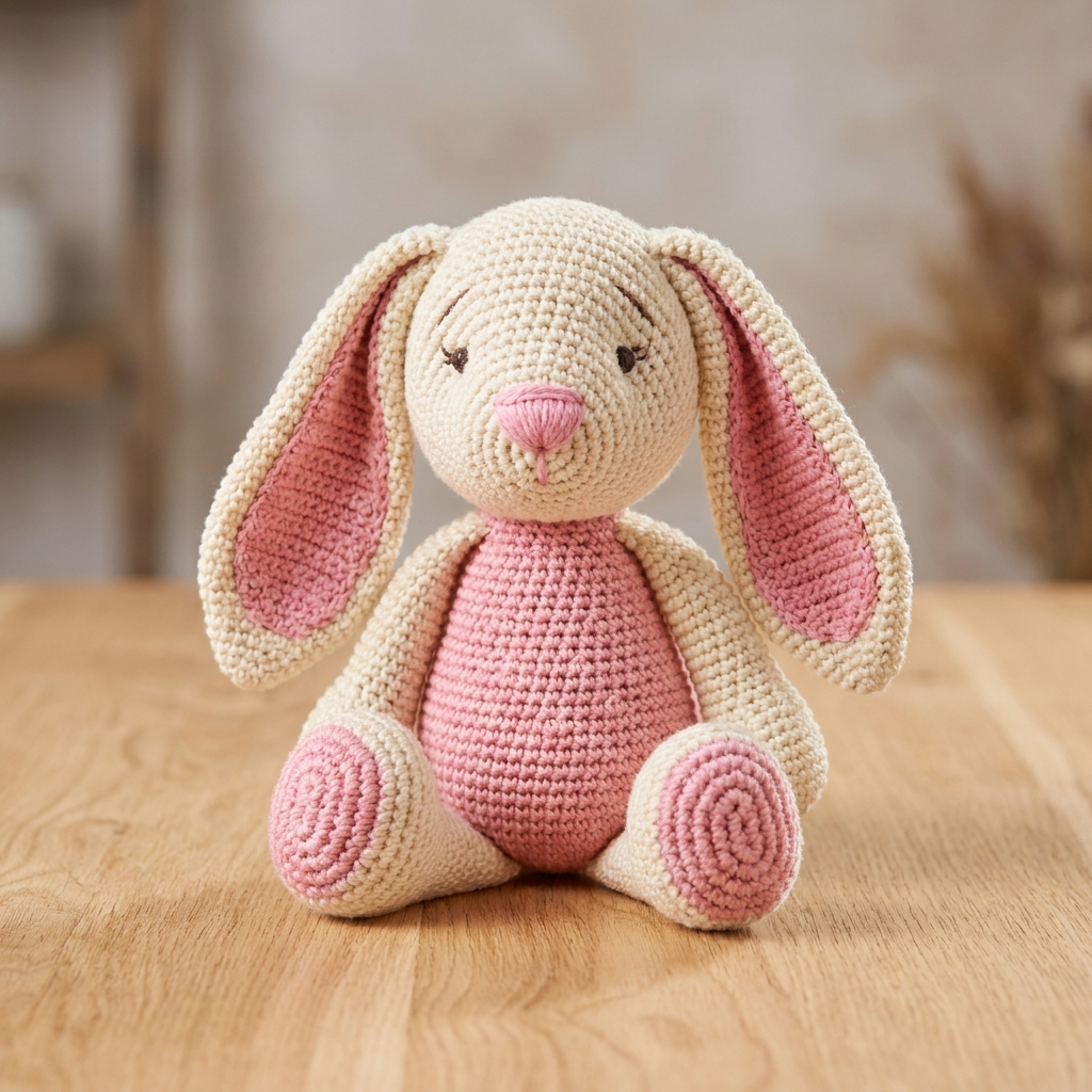 Amigurumi bunny crochet plushie