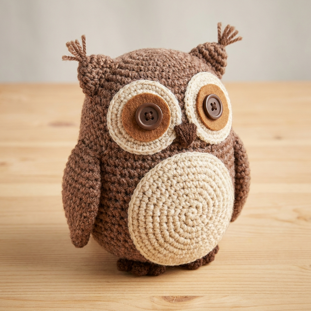 Amigurumi Owl crochet plushie