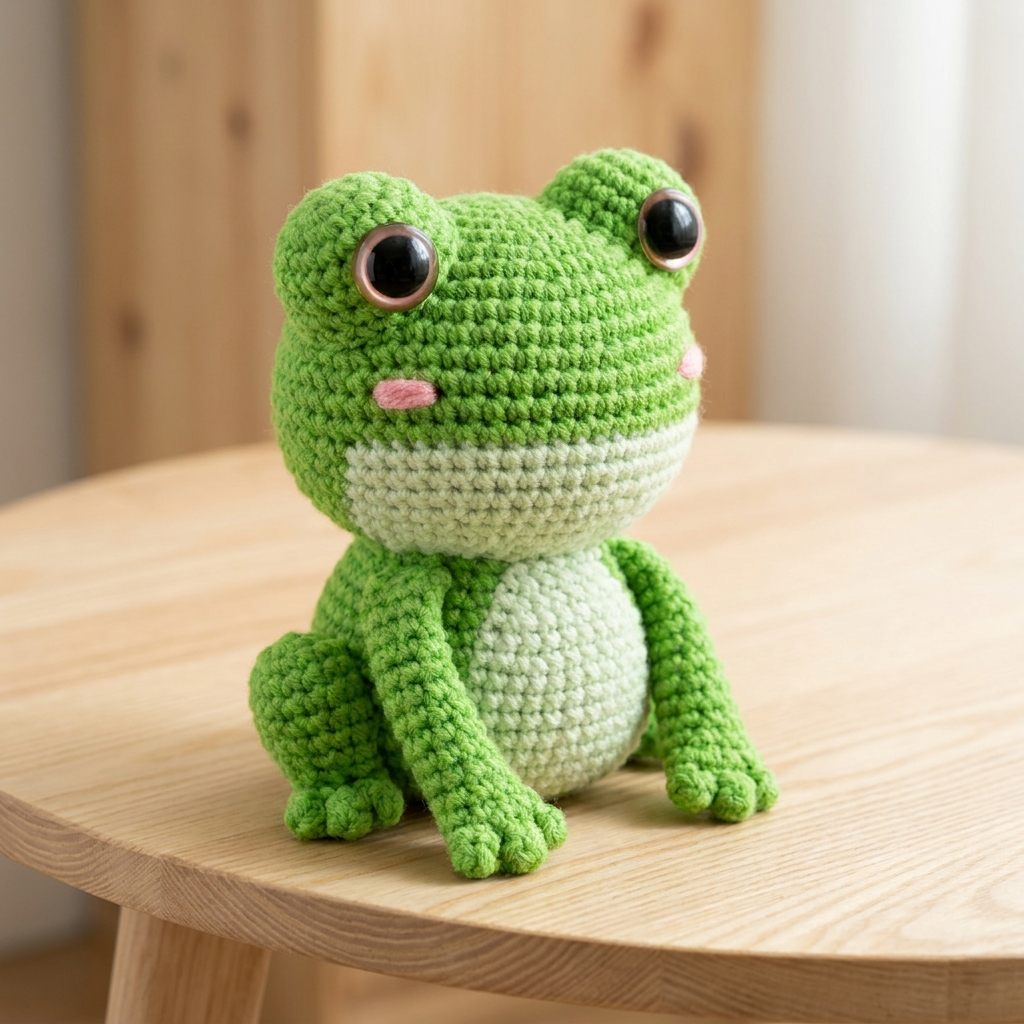 Amigurumi Frog crochet plushie