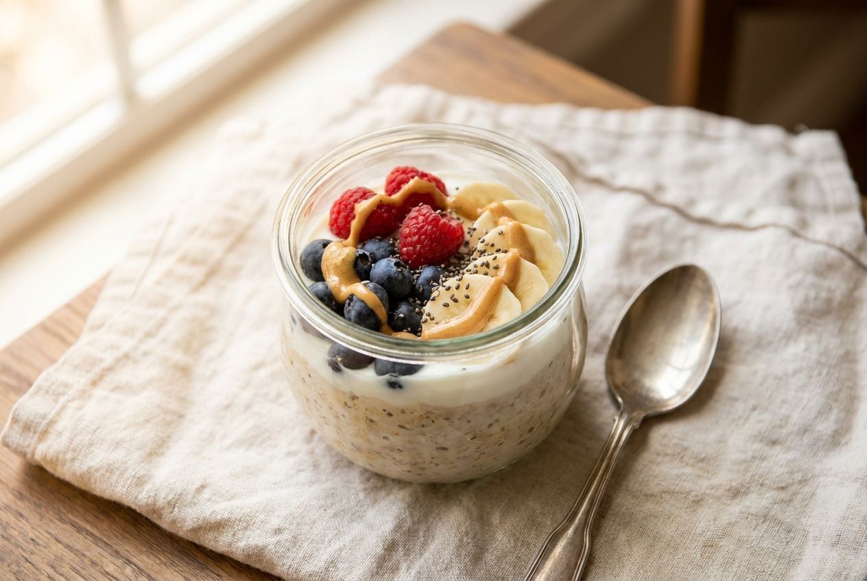 High protein overnight oats
