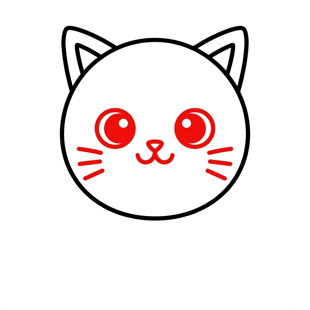 How to draw a kitten step 3 of 6 โ give it a face โ easy step by step kitten drawing tutorial for kids