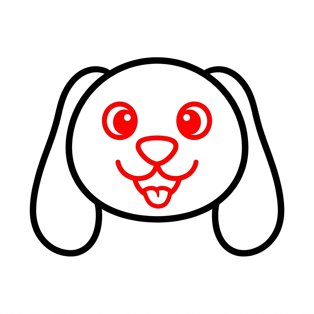 How to draw a puppy step 3 of 6 โ give it a lovable face โ easy step by step puppy drawing tutorial for kids