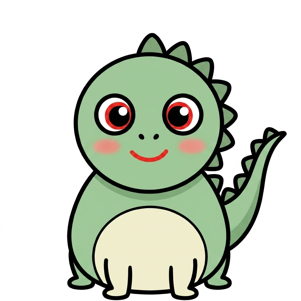 How to draw a dinosaur step 6 of 6 — finish and color! — easy step by step dinosaur drawing tutorial for kids