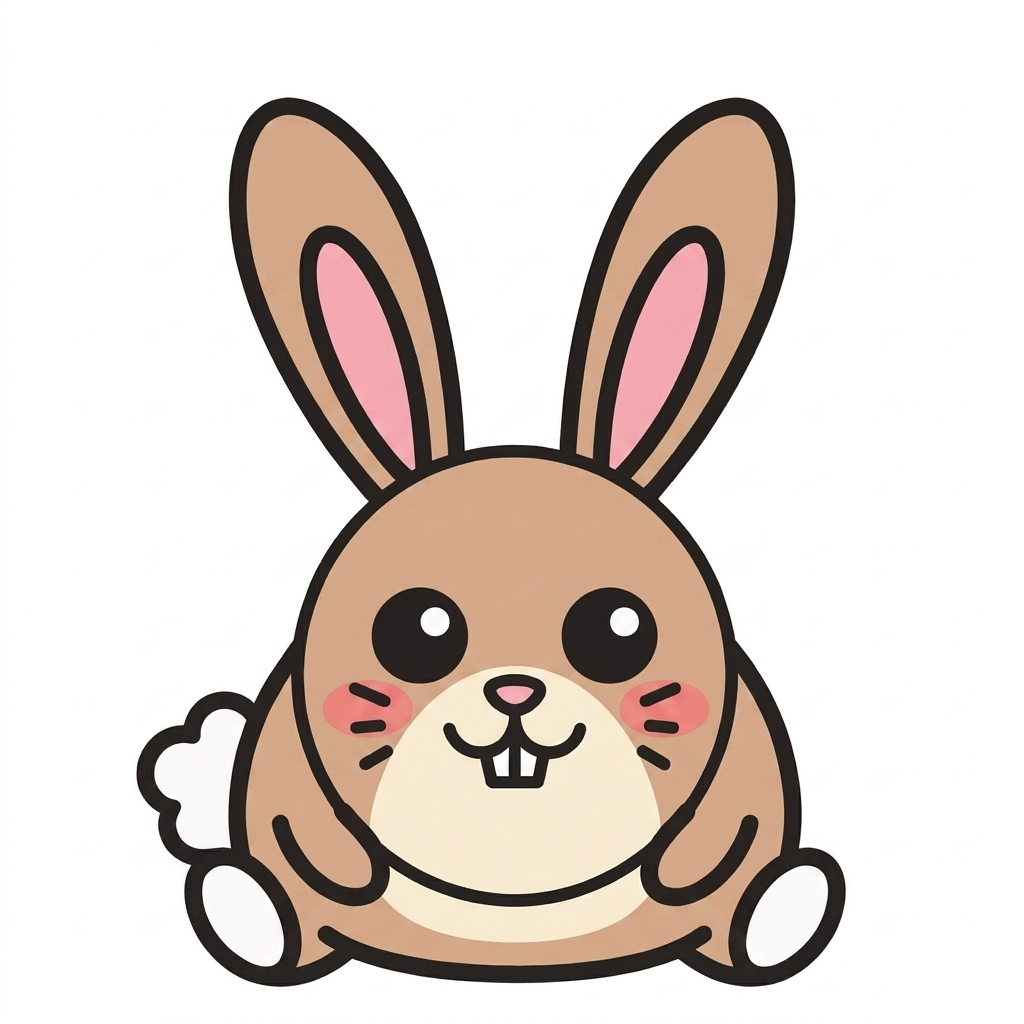 How to draw a bunny step 6 of 6 — finish and color! — easy step by step bunny drawing tutorial for kids