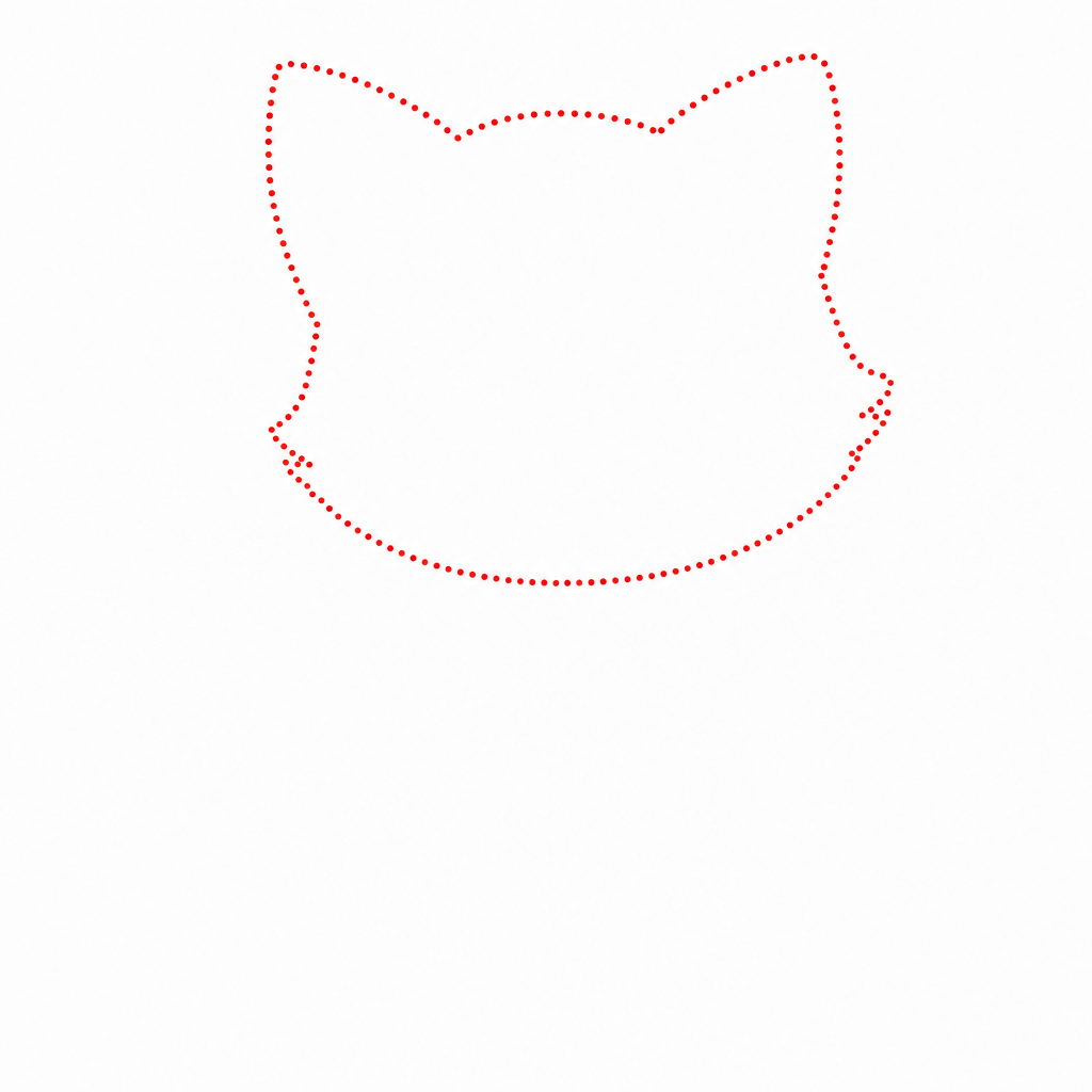 How to draw a cat step 1 — round head circle