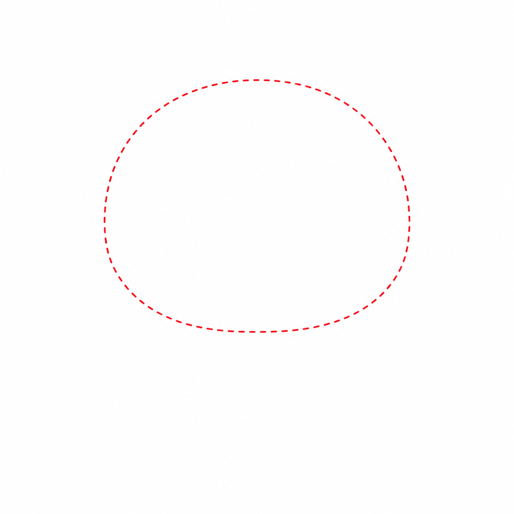How to draw an axolotl step 1 — wide rounded head shape