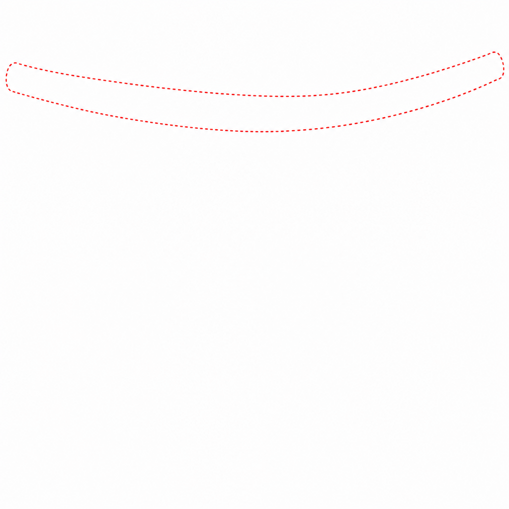 How to draw a sloth step 1 โ curved branch across the top of the paper