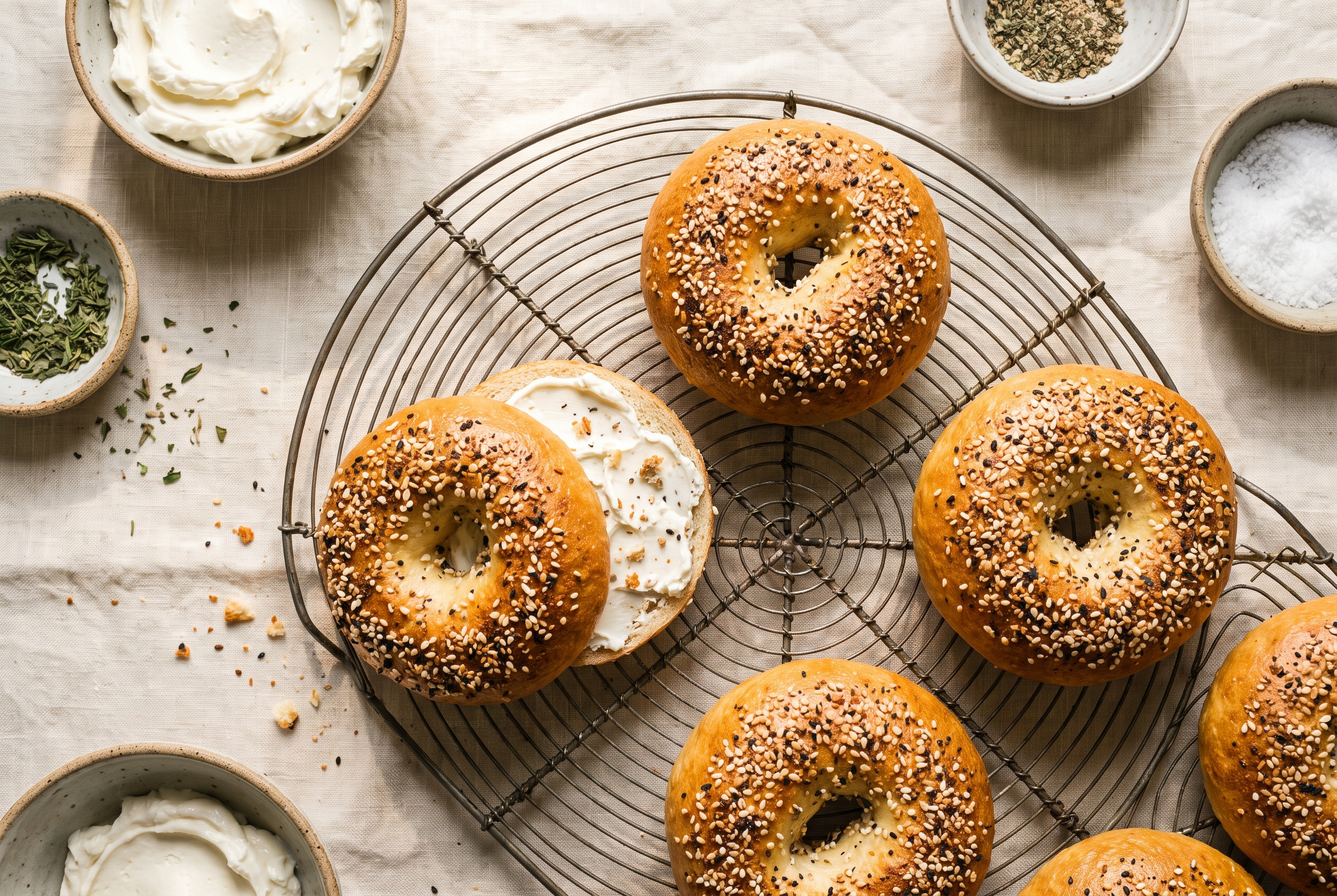 Greek yogurt bagels