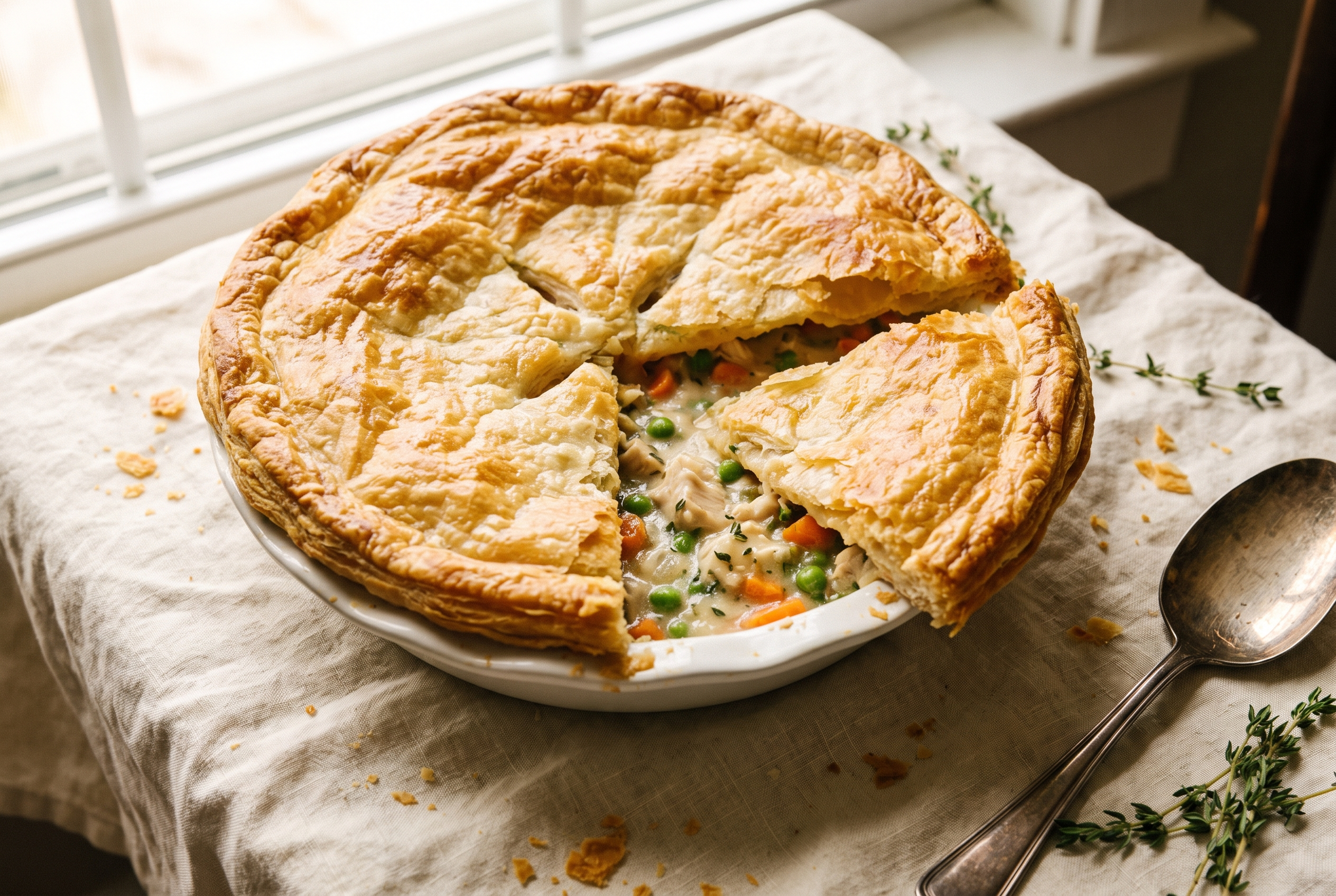 Easy chicken pot pie