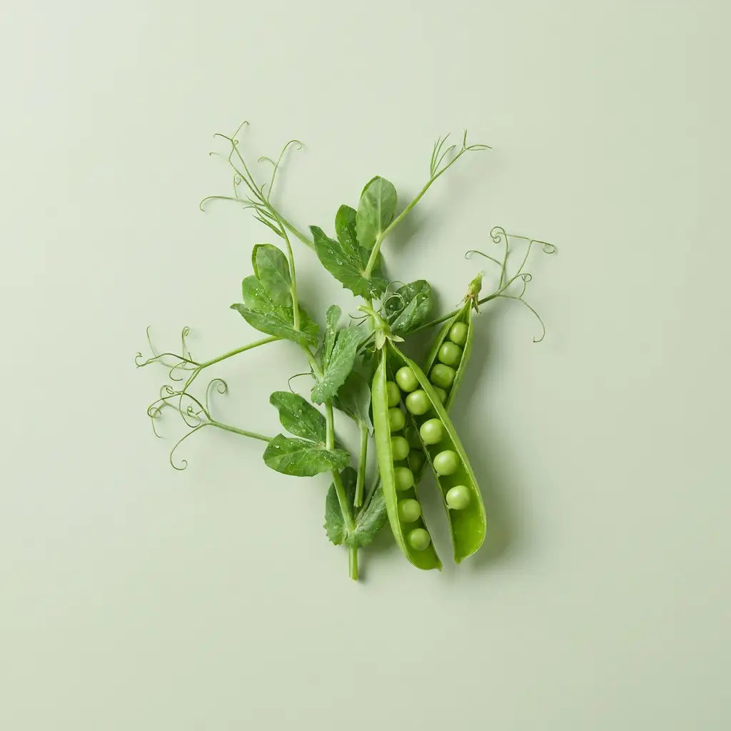 Pousses et cosses de Pois (Pisum sativum)
