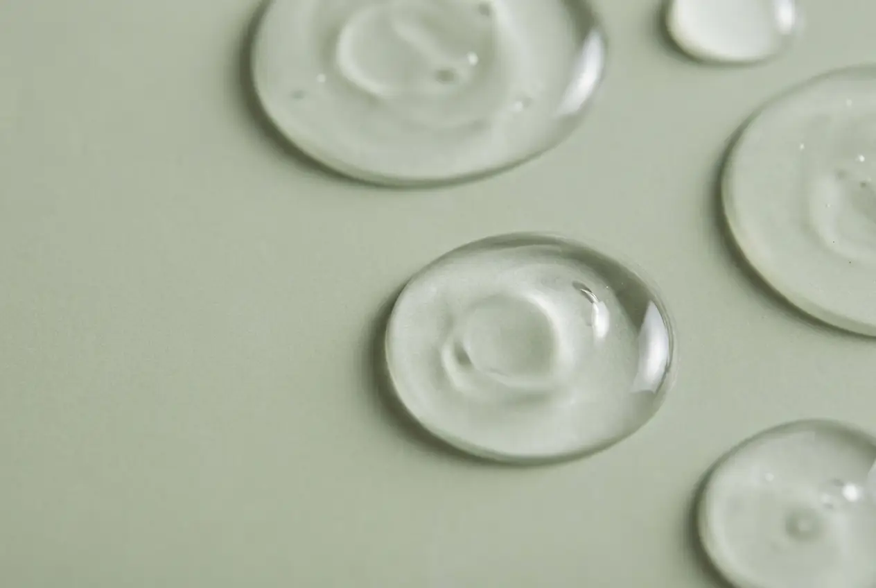 Gouttes de diméthicone, silicone fluide transparent