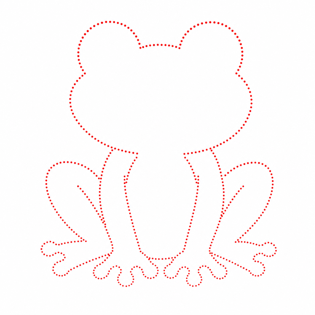How to draw a frog step 1 โ wide soft body blob outline