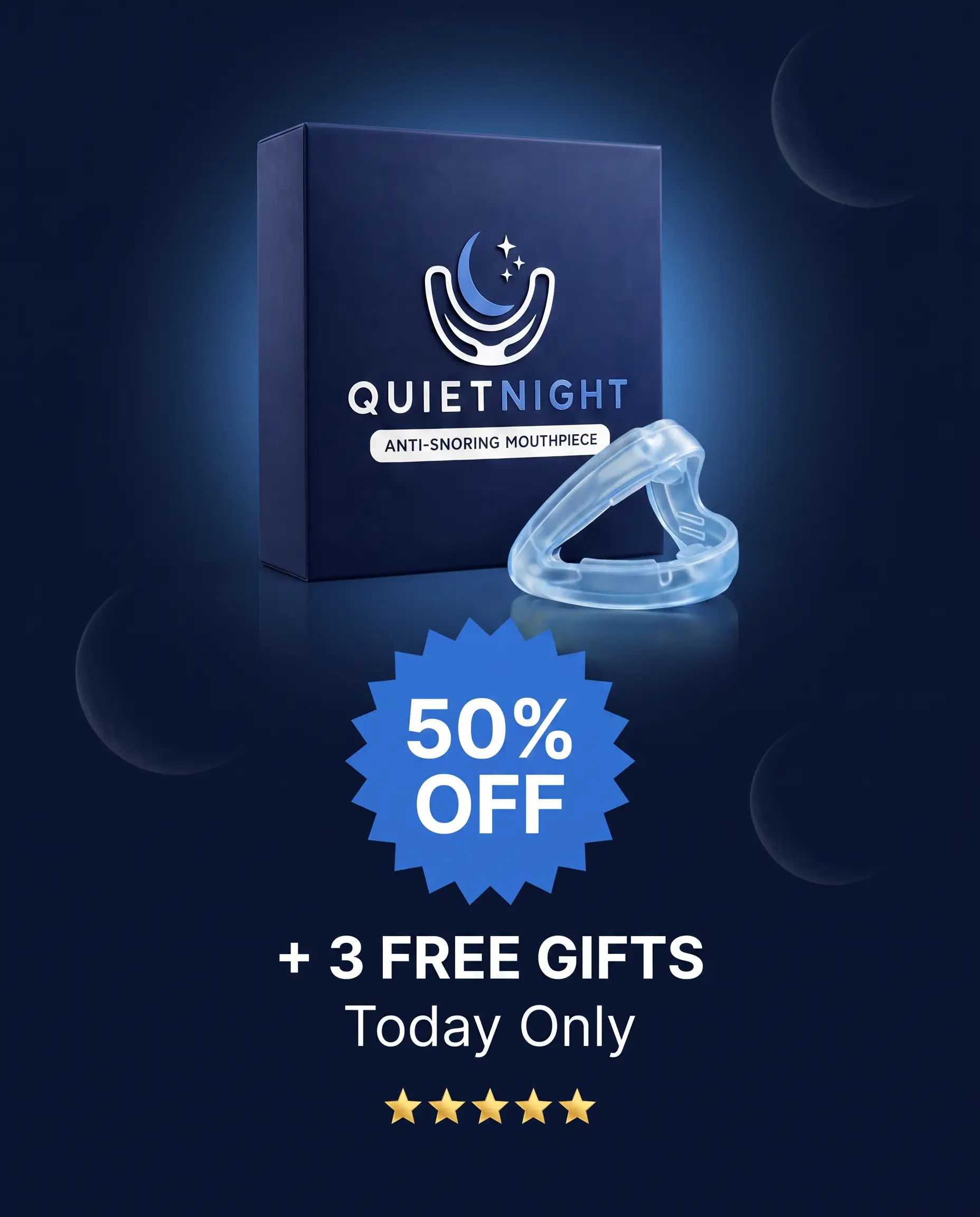 QuietNight offer: 50% off plus 3 free gifts, today only
