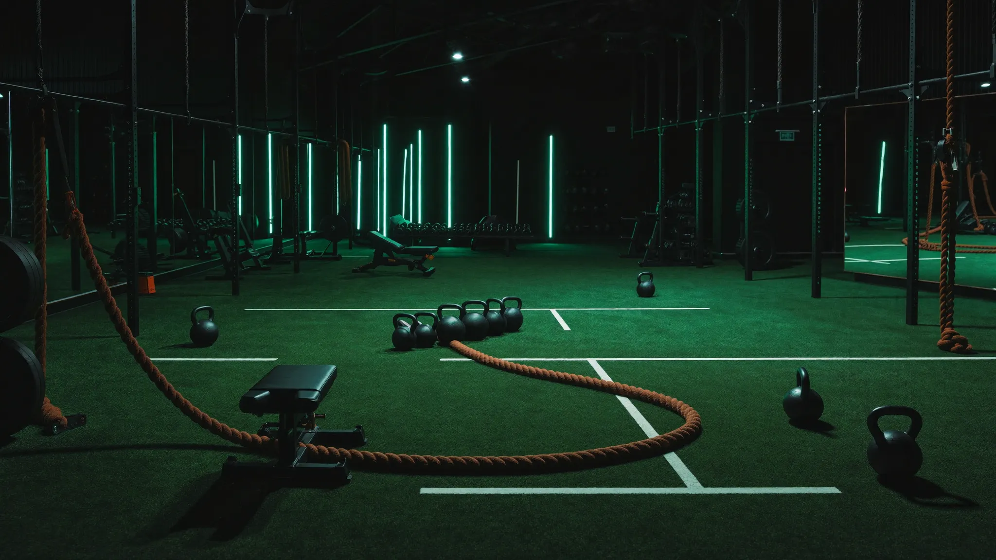 Functional turf lane with sled