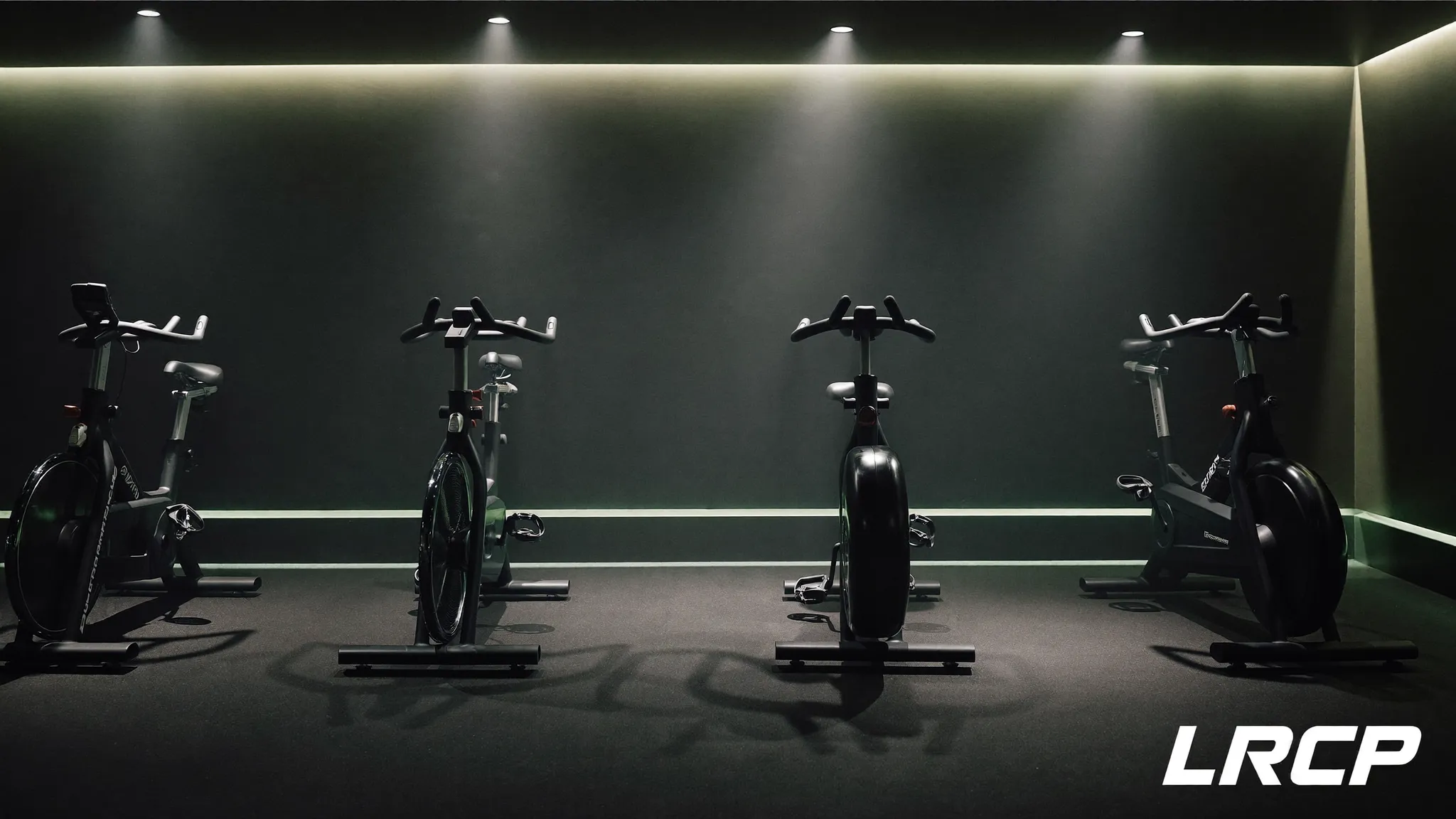 Conditioning zone with air bikes and rowers