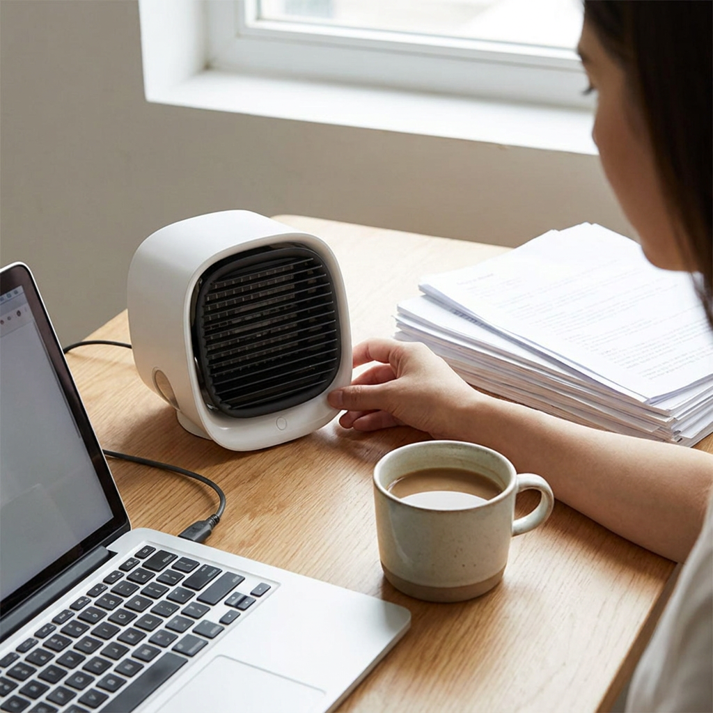 Draagbare Auto Airco USB Mobiele Ruimtekoeler Mini Airconditioner Persoonlijke Verkoeling | Sansoti lifestyle