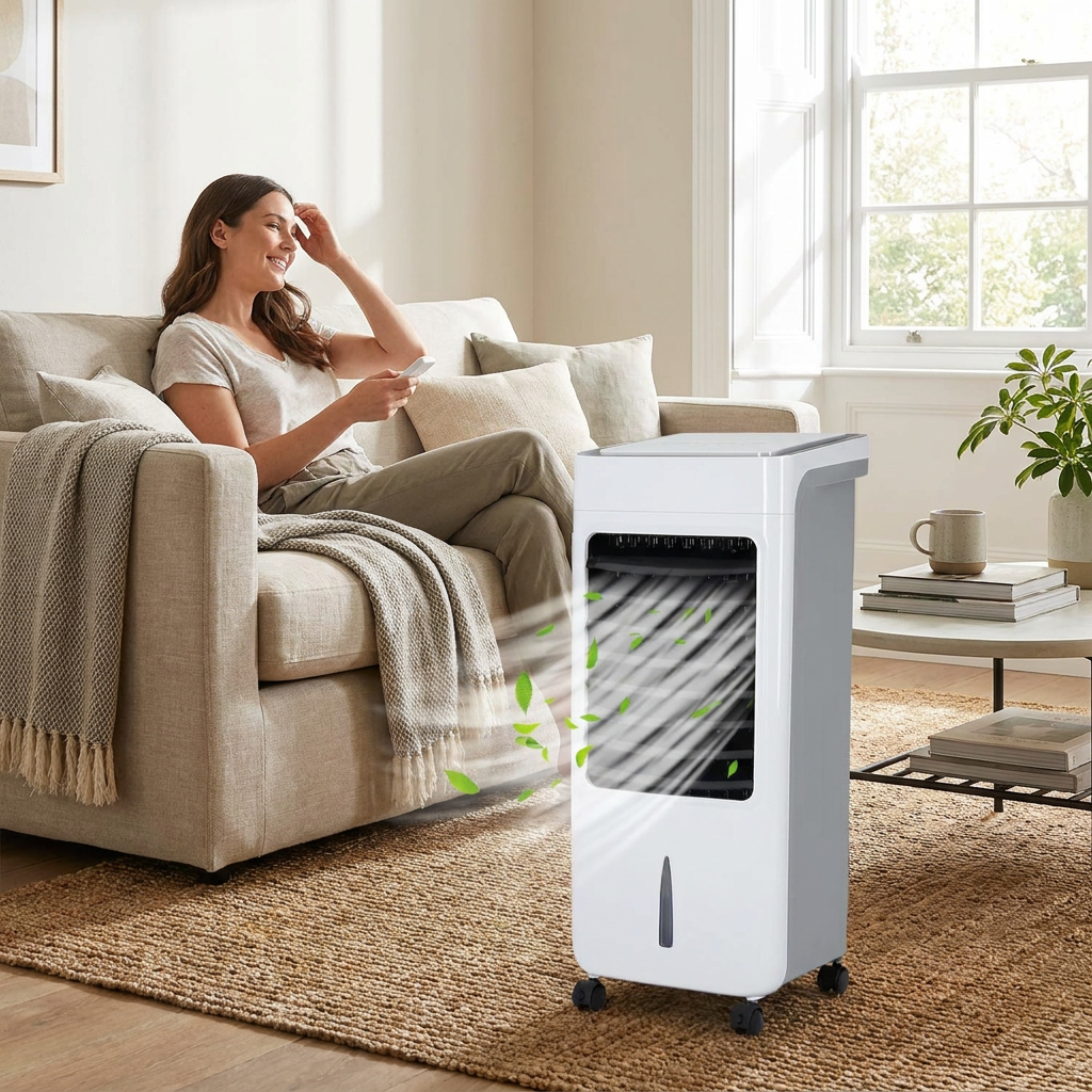 Mobiler Luftkühler mit Fernbedienung & 10L Wassertank – Leiser Luftkühler für Zuhause lifestyle