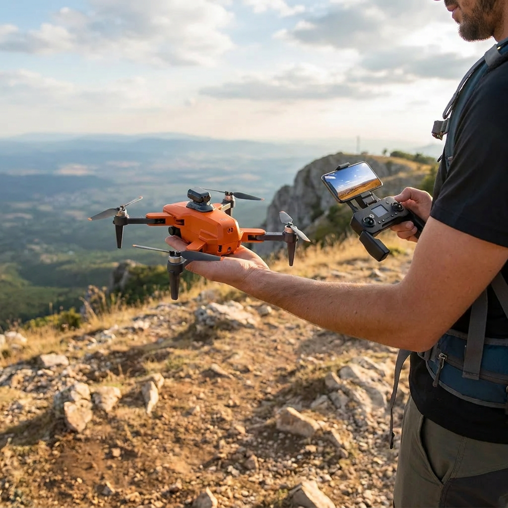 Professionelle Kamera-Drohne mit 8K Dual-Kamera und GPS-Stabilisierung – Bürstenlose Motoren Lifestyle