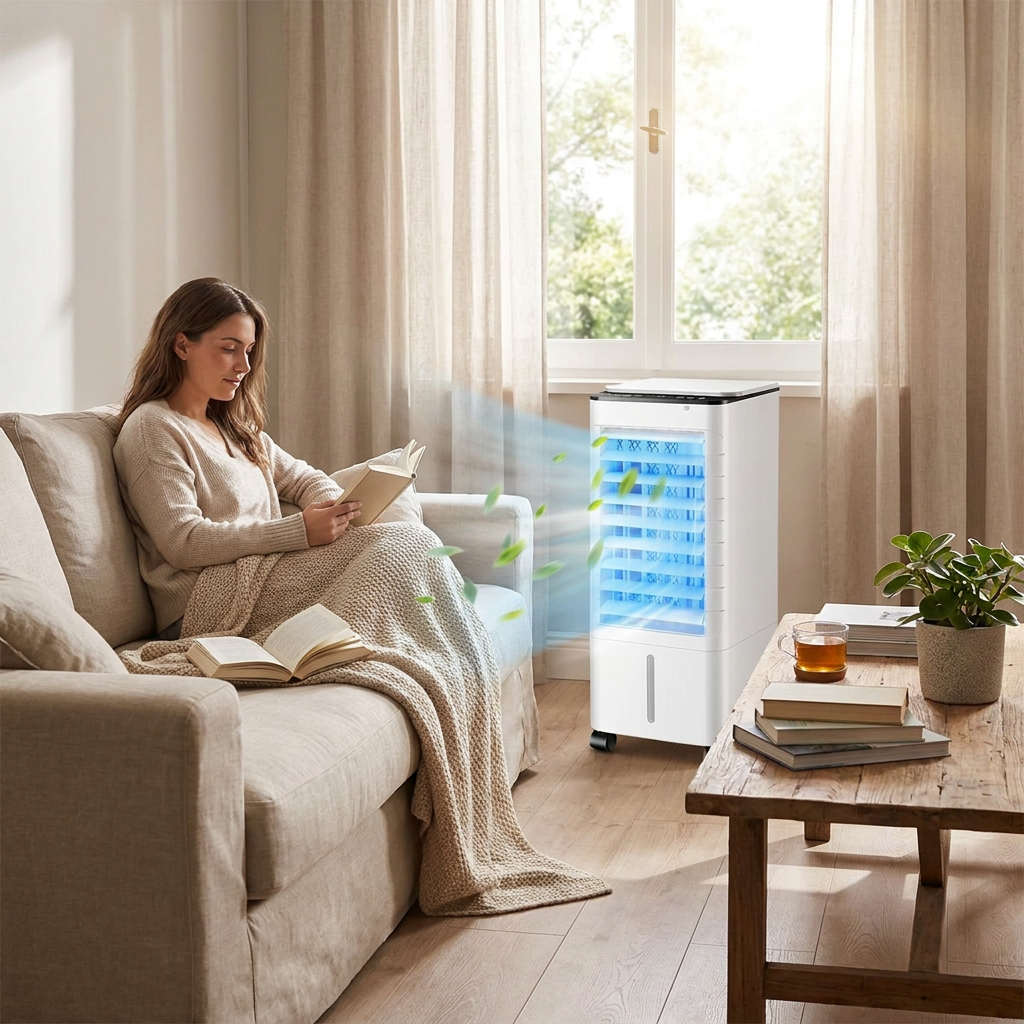 Mobiler Aircooler ohne Fenstergerät Lifestyle
