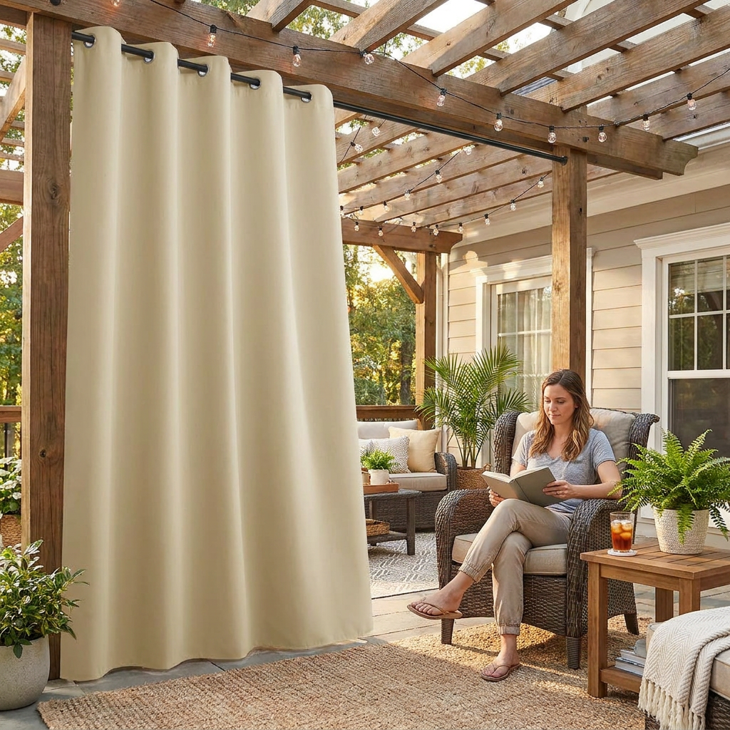 Wasserdichter Outdoor-Vorhang Terrassenschutz Lifestyle