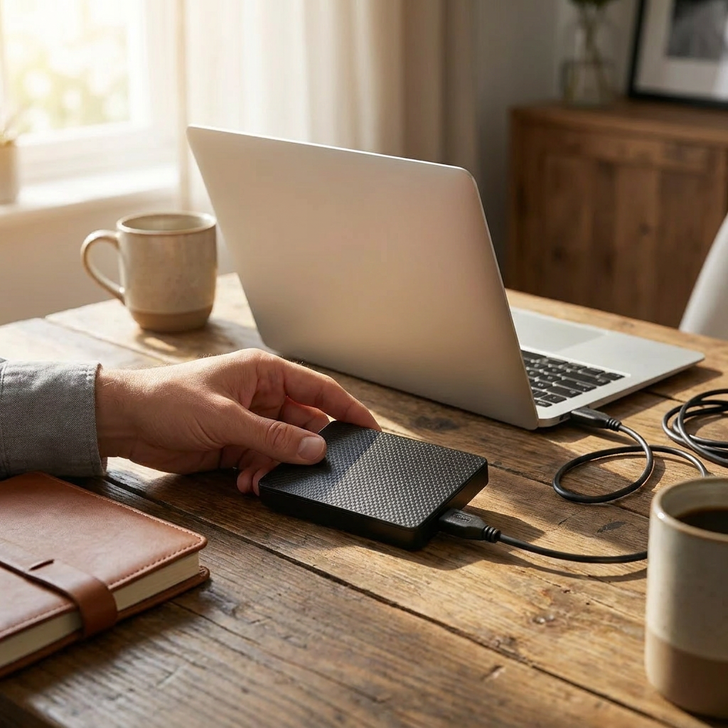 Kompakte externe Festplatte 10 TB Lifestyle
