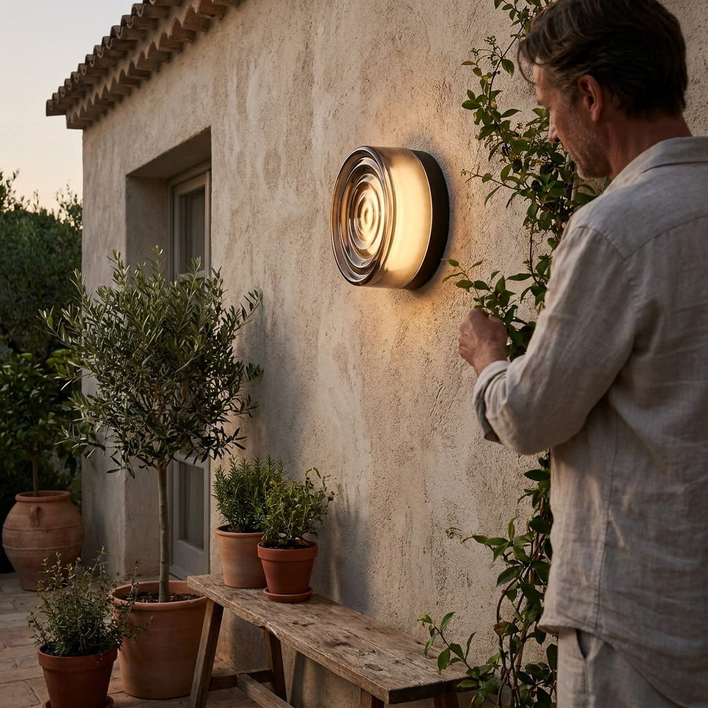 Buitenwandlamp Gehard Glas IP65 Waterdicht Weerbestendig Moderne Verlichting voor Entree Terras Tuinmuur Stijlvolle Gevel Wandverlichting lifestyle