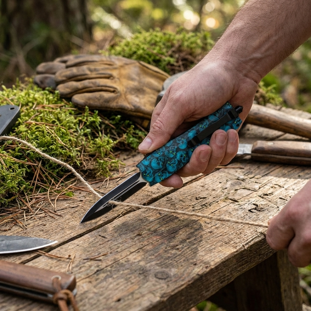 Ergonomisch EDC Multitool Overlevingsmes met RVS Lemmet lifestyle