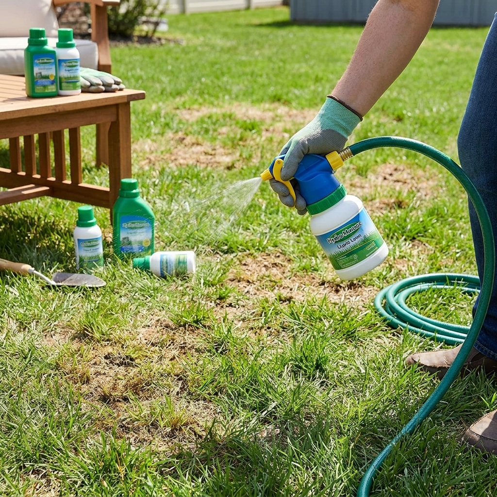 Vloeibaar Gazonzaad Spray-On Hydroseeding Systeem voor Kale Plekken en Herstelmiddel voor Grasvelden | Sansoti lifestyle