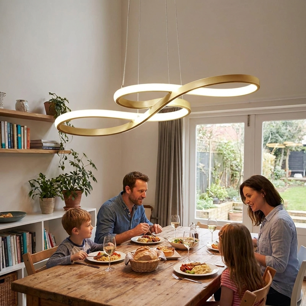 Hanglamp LED Ringen Dimbaar Afstandsbediening Aluminium Eetkamer Woonkamer Modern lifestyle