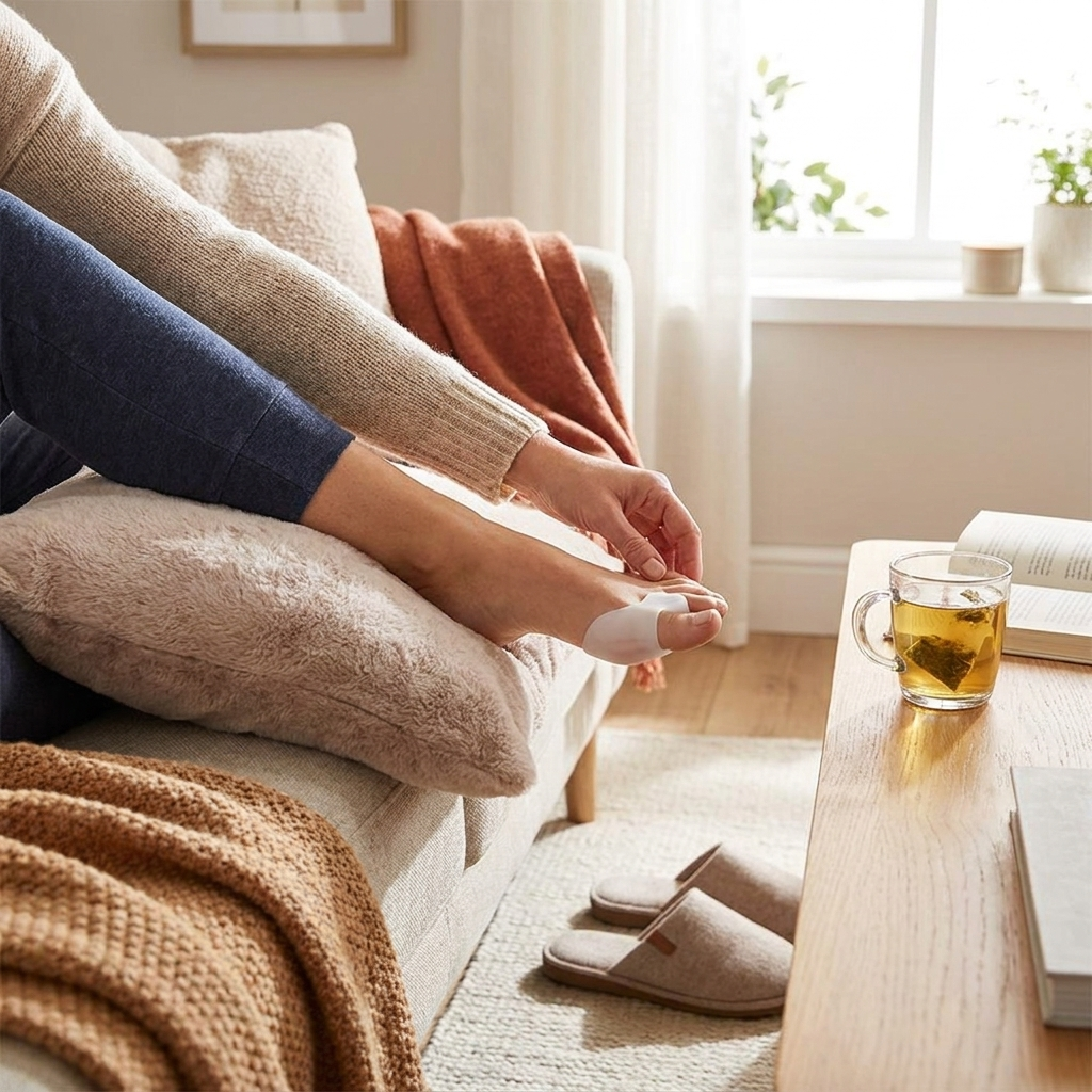 Teencorrector voor Hallux Valgus Siliconen Teensteun lifestyle
