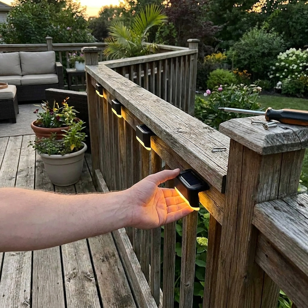Solarlampen Buiten Set 4 Stuks ABS IP65 Warm Wit Bewegingssensor Terras Oprit Tuin Automatisch Zonne-energie Kabellos Wandlamp Buitenlamp | Sansoti lifestyle