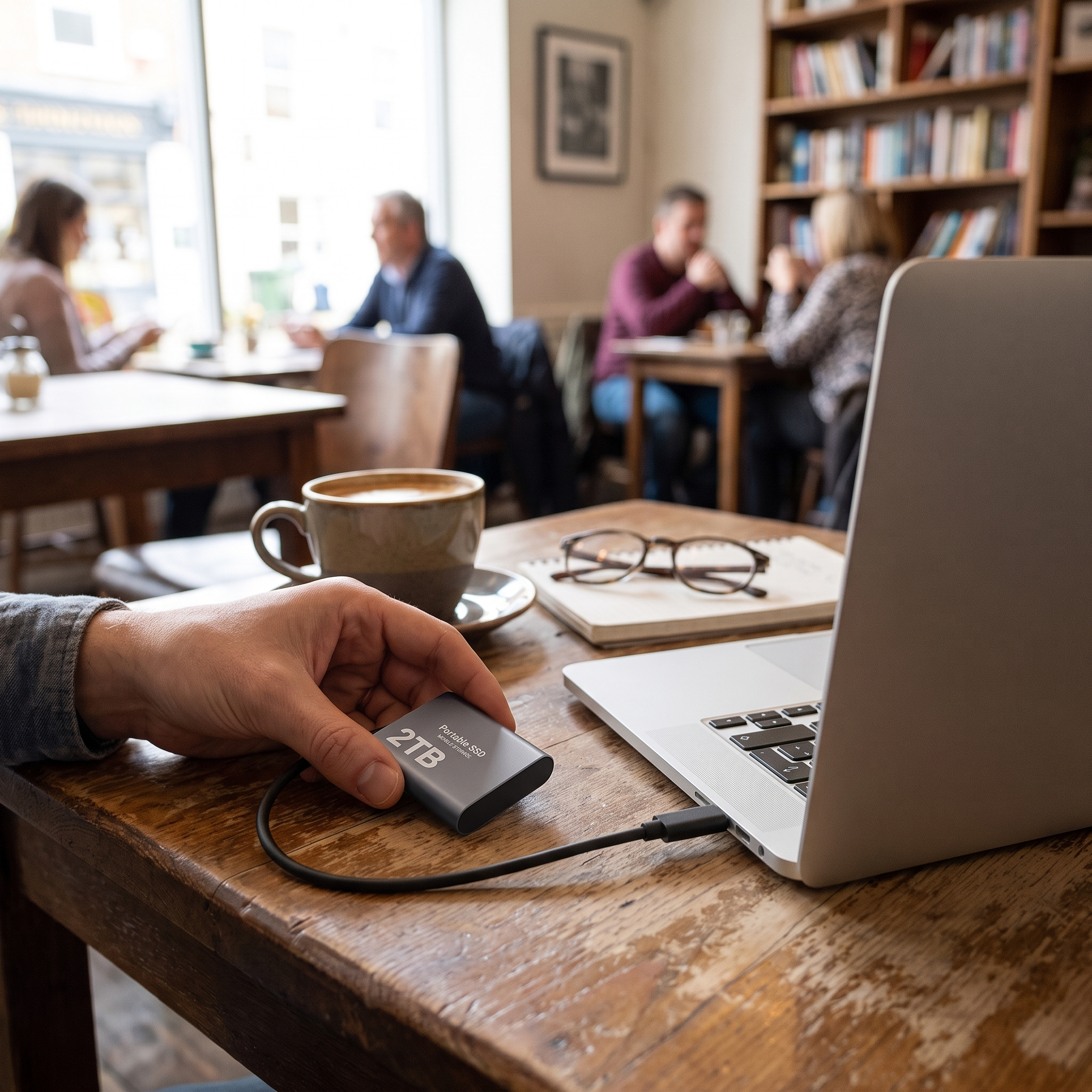 Draagbare SSD Externe Harde Schijf 2TB Compacte Gegevensopslag met USB-C | Sansoti lifestyle