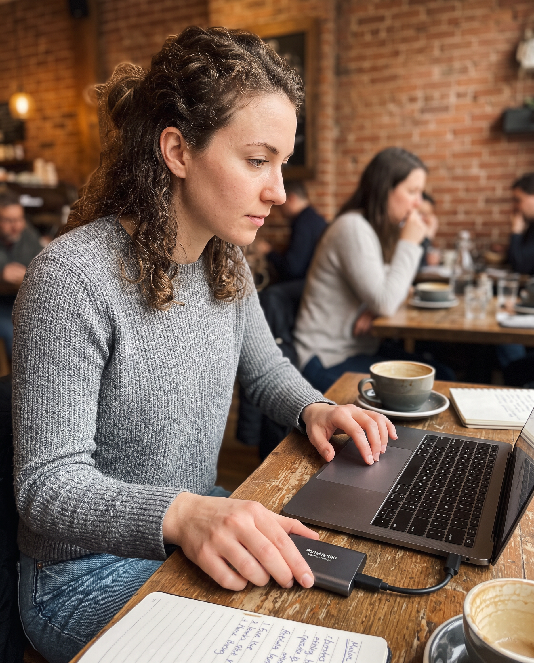 Draagbare SSD Externe Harde Schijf 2TB Compacte Gegevensopslag met USB-C | Sansoti in gebruik