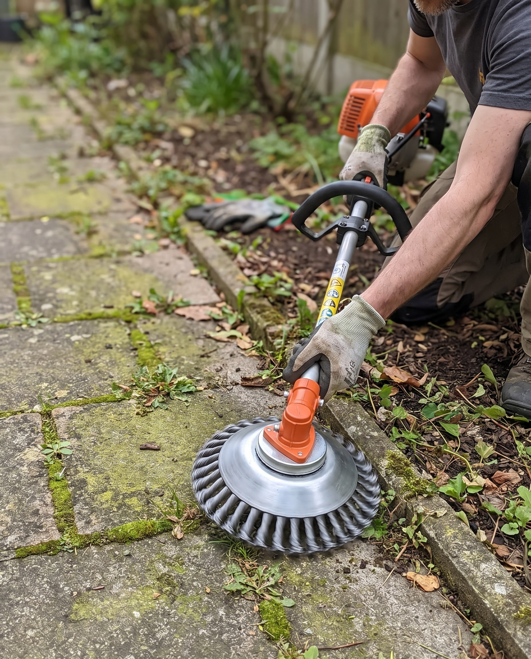 Unverwüstlicher Faden für Trimmerköpfe von Rasenmähern für professionelle Gartenpflege, steinfestes und langlebiges Mähwerkzeug | Sansoti im Einsatz