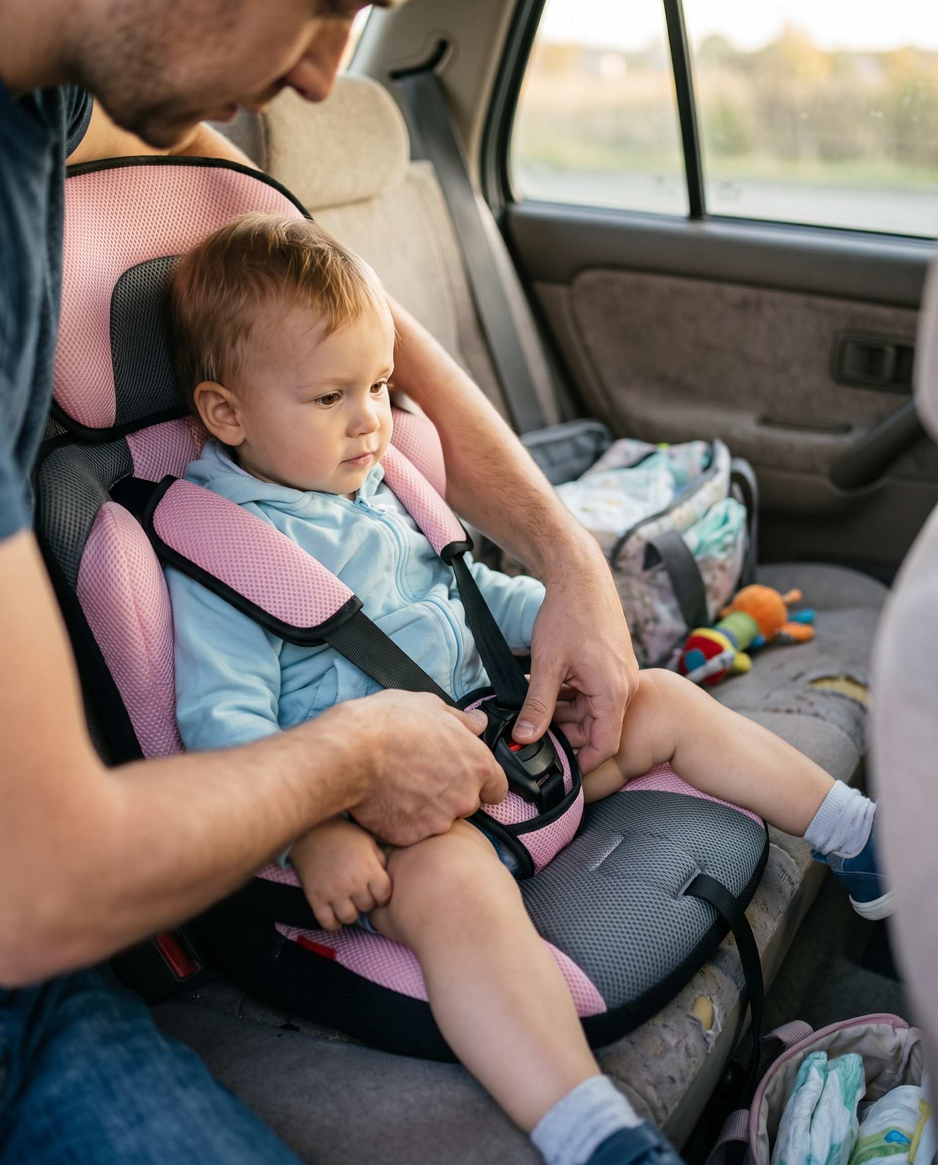 Kinderzitje 0-12 Jaar ISOFIX 5-Punt Gordel Verstelbaar Autostoel Baby Peuter Kind Veiligheid Reizen in gebruik