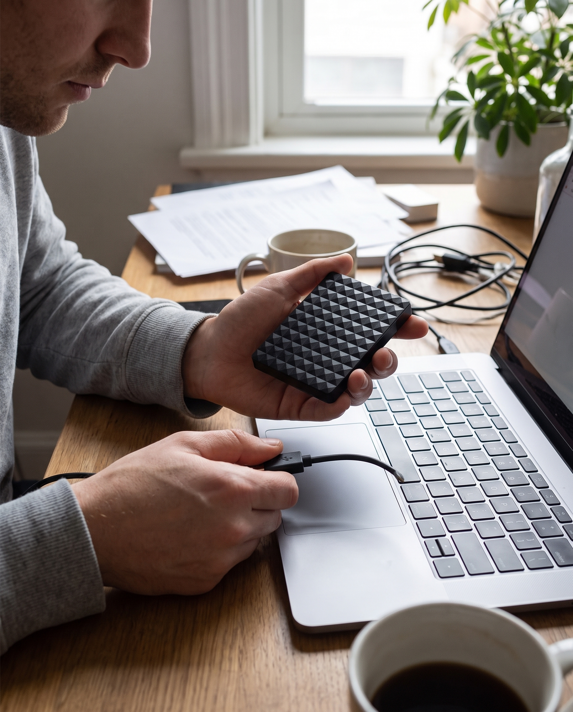 Ultraschnelle tragbare Festplatte | 8 TB externer Speicher mit USB 3.0 im Einsatz