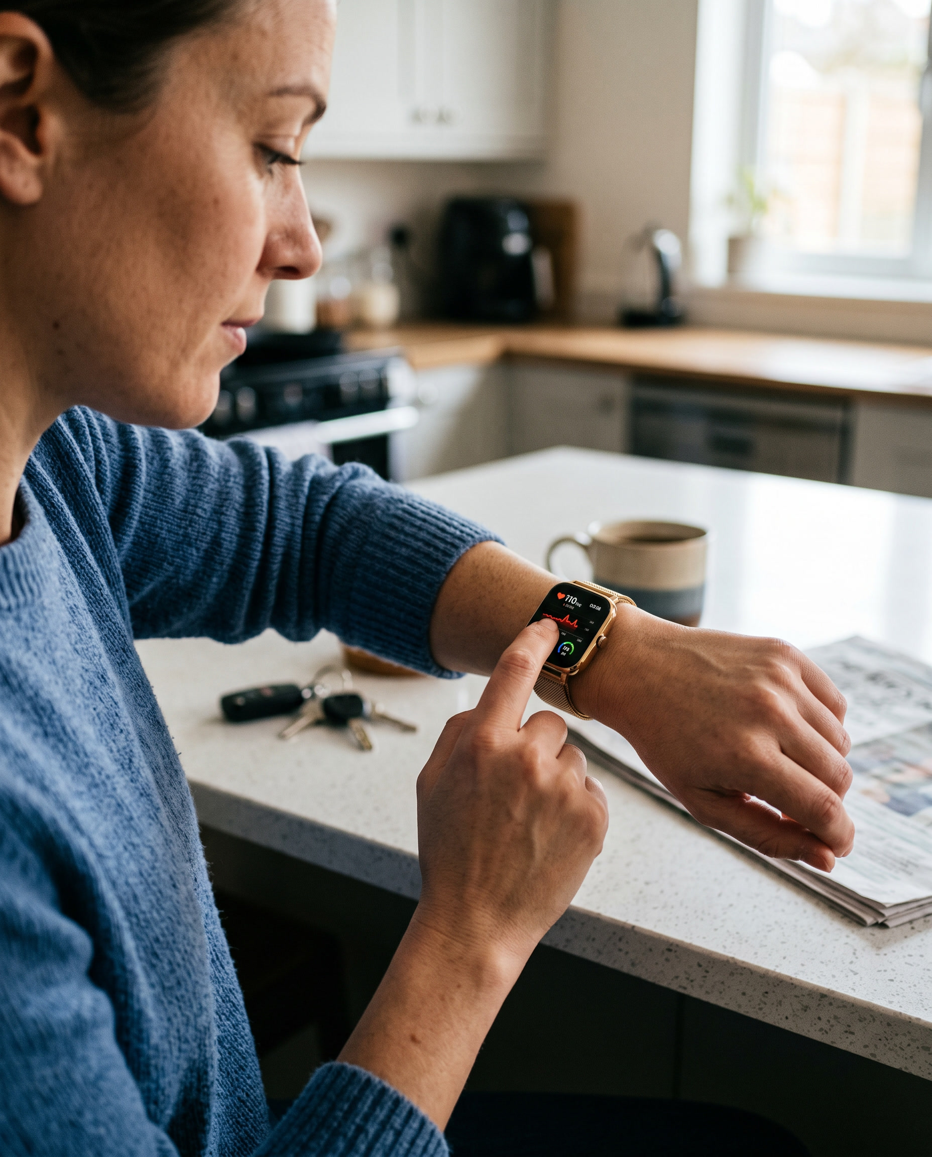 Premium Smartwatch for Health & Fitness in use