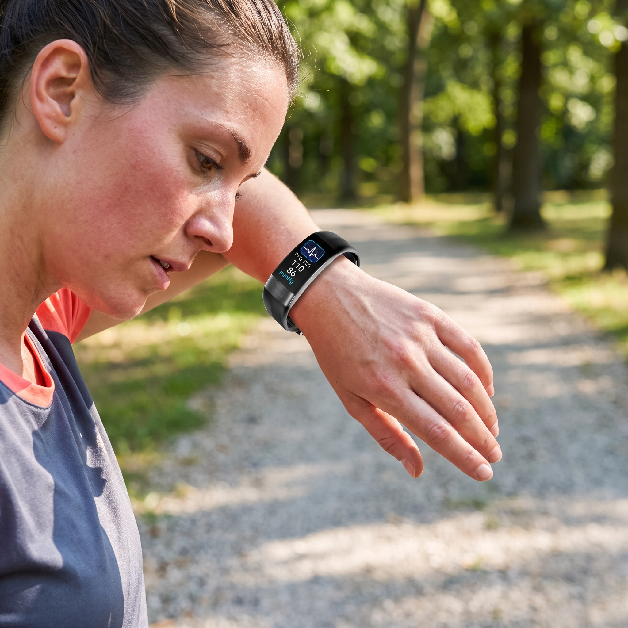 Smart Health Bracelet with ECG and Blood Pressure Monitoring lifestyle
