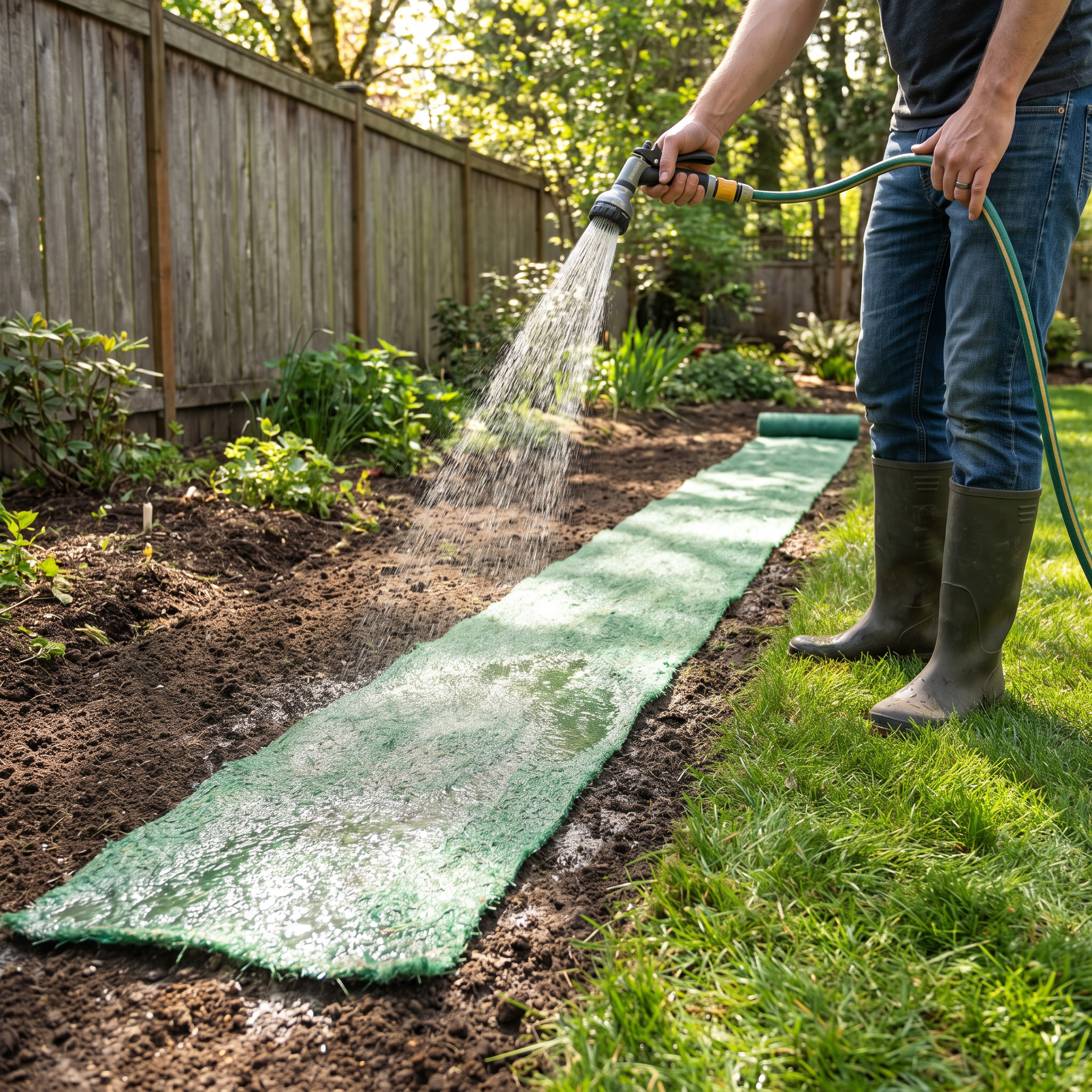 Grasmat Biologisch Afbreekbaar 300x20cm Gazon Kale Plekken Herstel Tuin Graszaad Mat Inzaaien Duurzaam 2 Stuks | Sansoti lifestyle