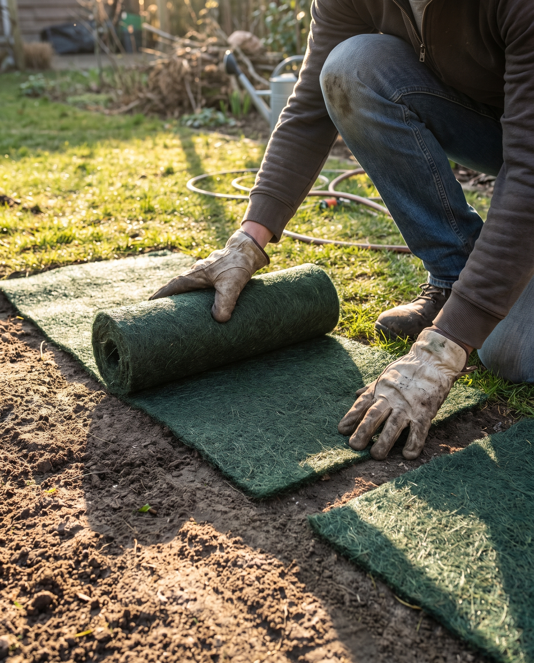 Grasmat Biologisch Afbreekbaar 300x20cm Gazon Kale Plekken Herstel Tuin Graszaad Mat Inzaaien Duurzaam 2 Stuks | Sansoti in gebruik