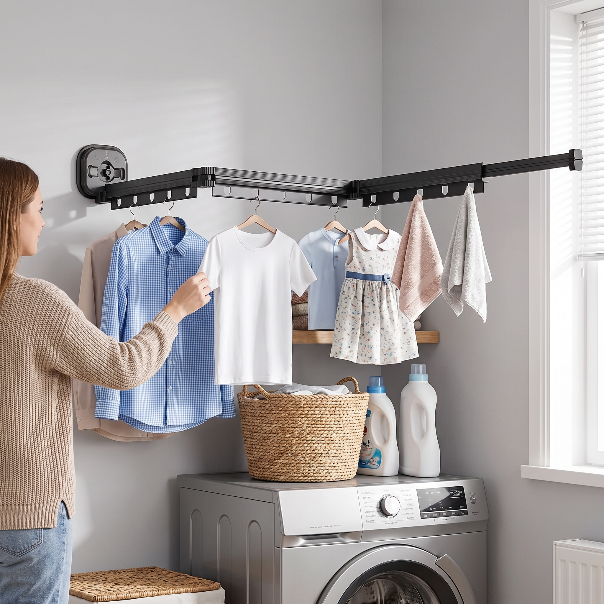 Inklapbaar Wasrek voor Aan de Muur of Deur lifestyle